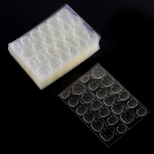 Wear nail Jelly double-sided adhesive Wear yellow powder glue double-sided 24 nail invisible jelly adhesive