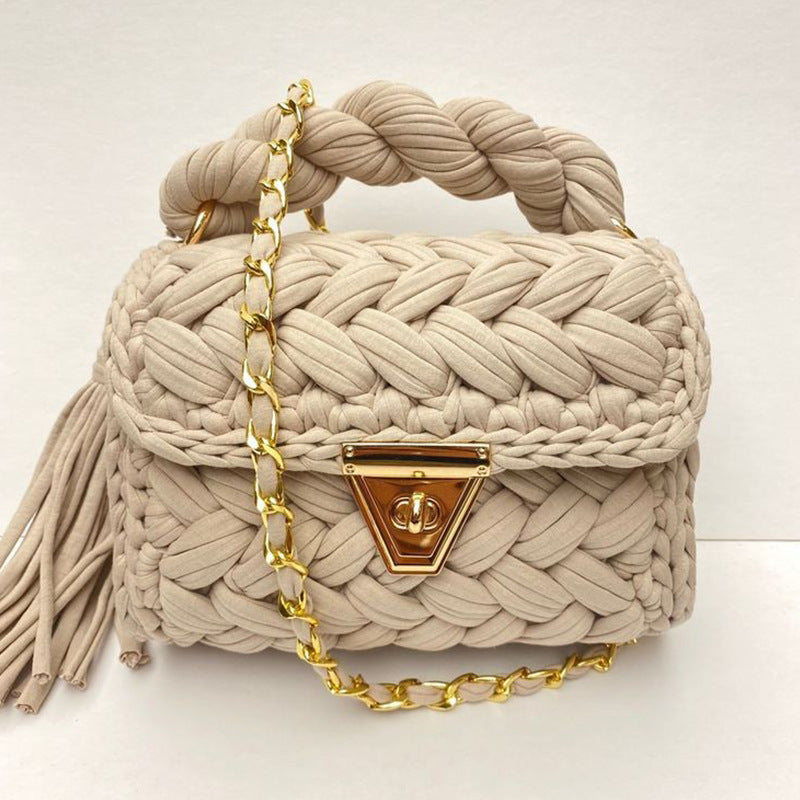 Crochet Crossbody Bag-Mix color