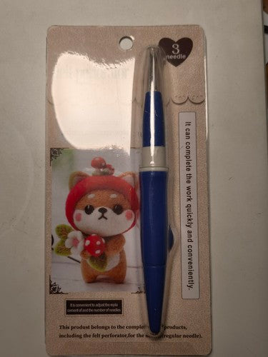Wool felt pricking needle pen comes with 3 needles to quickly set, saving time and effort.