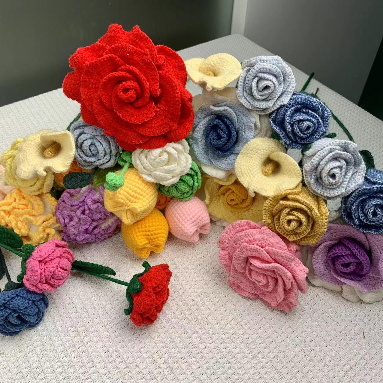 DIY/Handmade/Crochet bag/Toy/Flowers Finished Prroducts