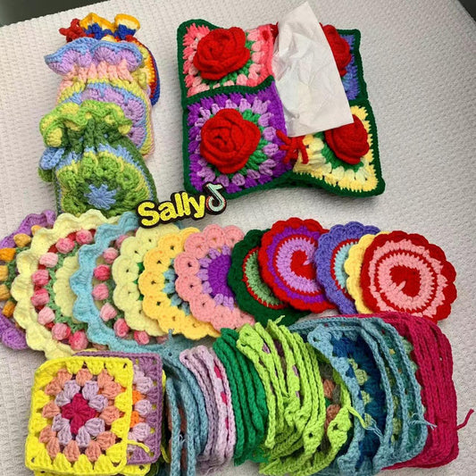 DIY/Handmade/Crochet bag/Toy/Flowers Finished Prroducts