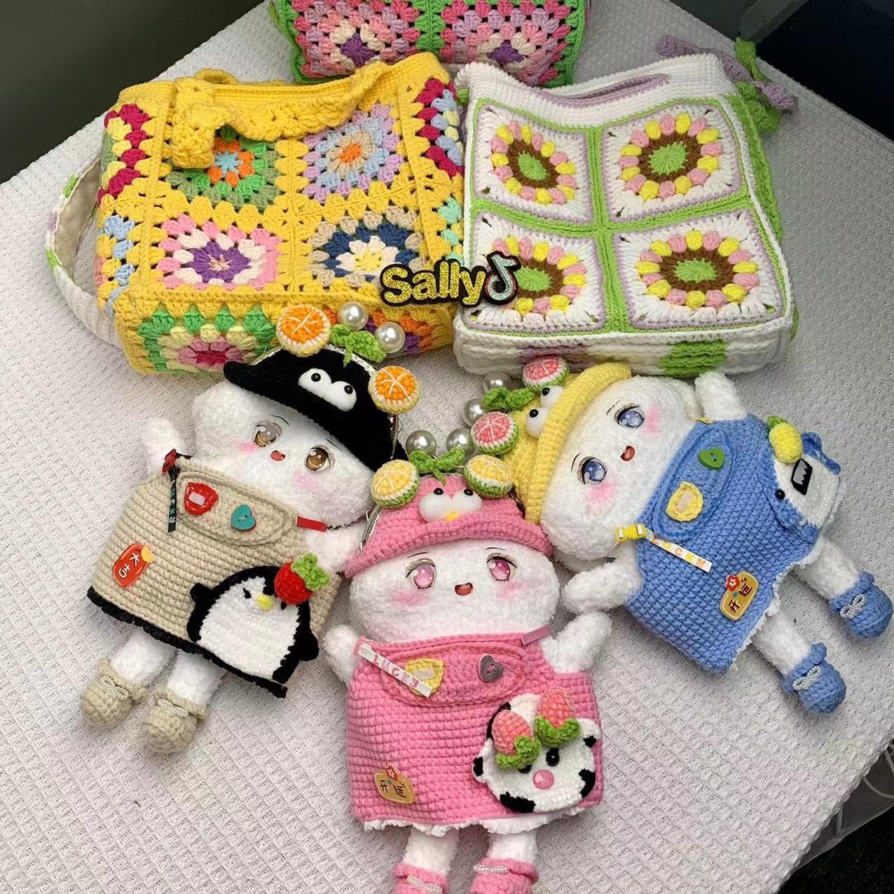 DIY/Handmade/Crochet bag/Toy/Flowers Finished Prroducts