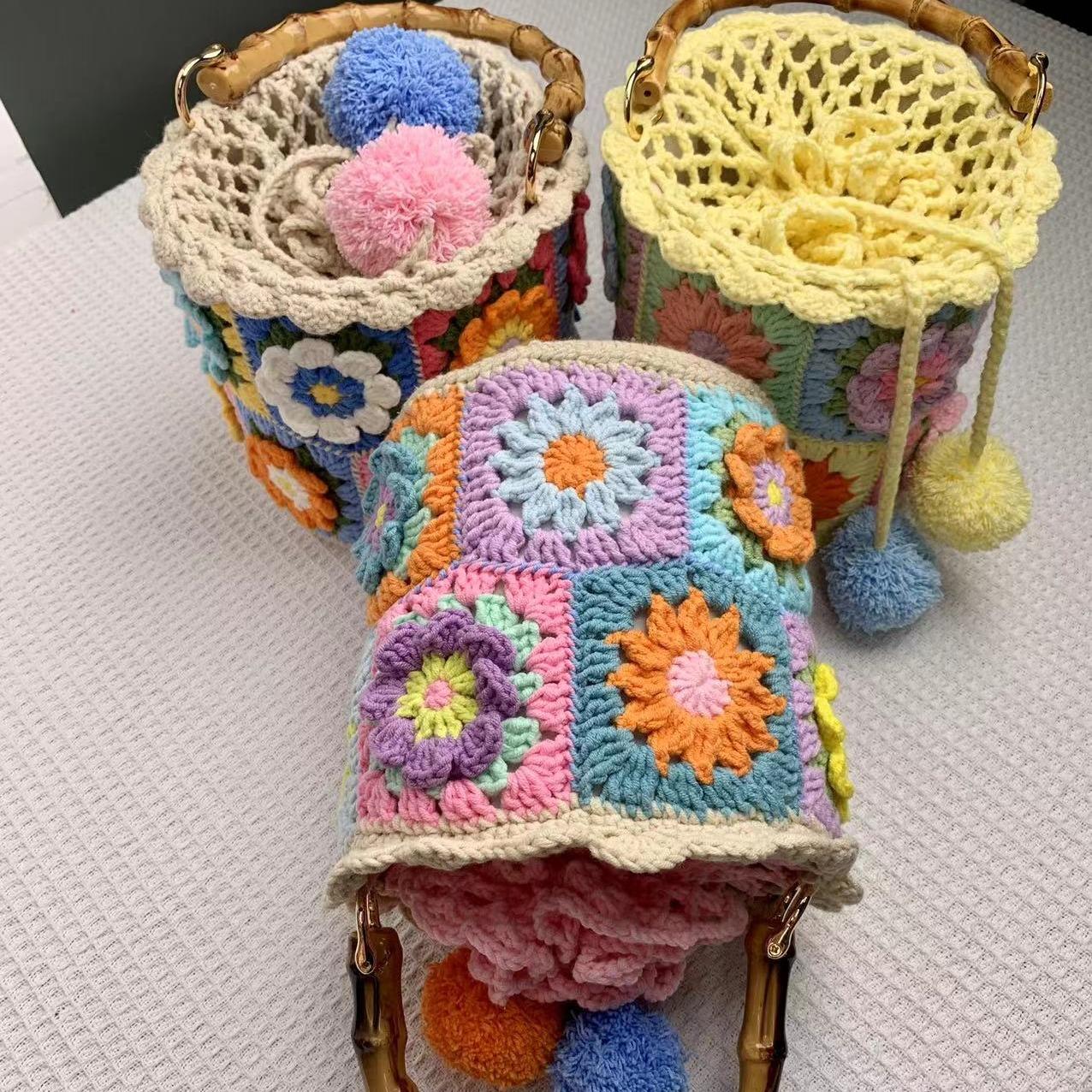 DIY/Handmade/Crochet bag/Toy/Flowers Finished Prroducts