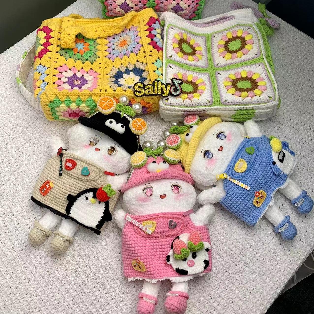 DIY/Handmade/Crochet bag/Toy/Flowers Finished Prroducts