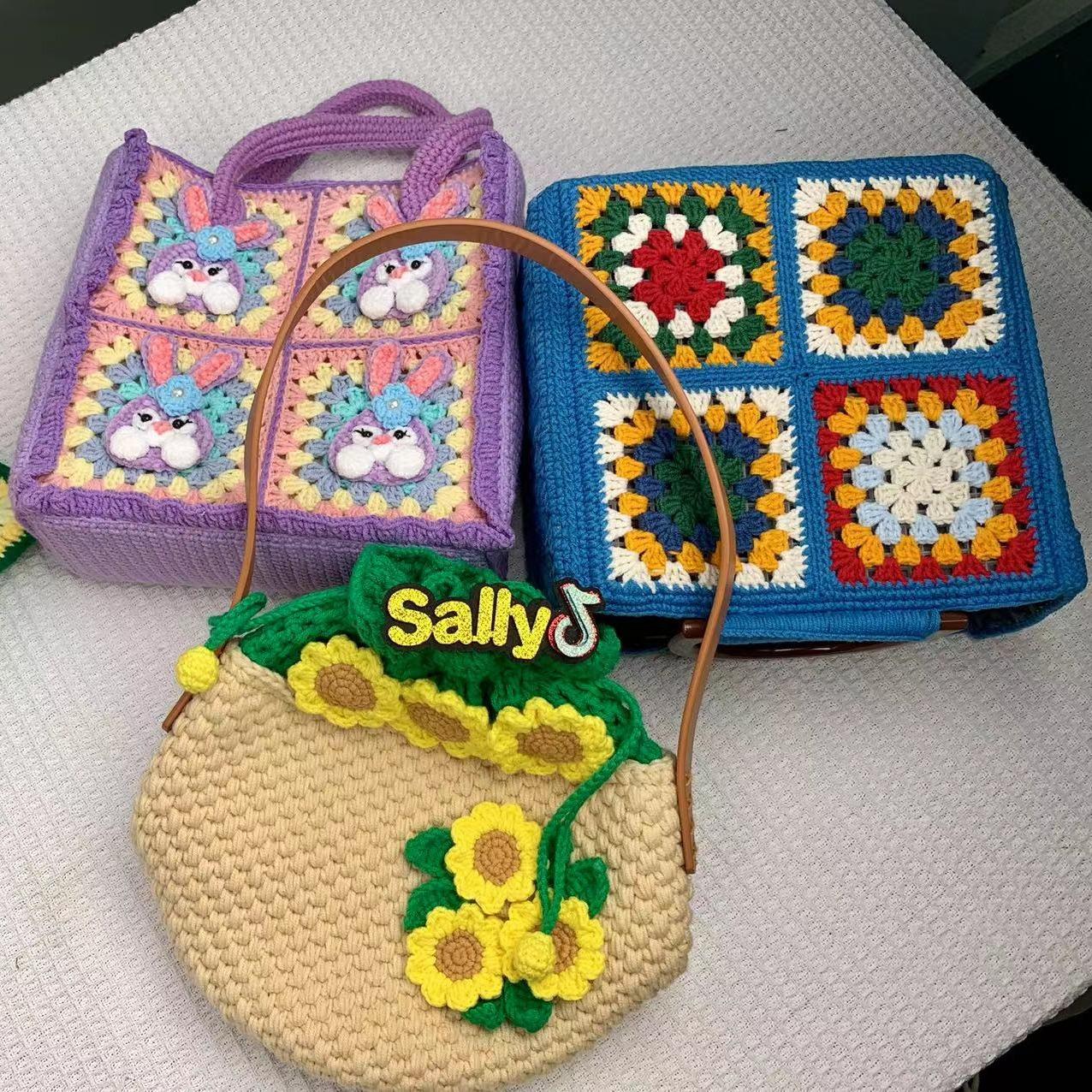 DIY/Handmade/Crochet bag/Toy/Flowers Finished Prroducts