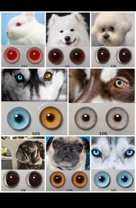 Dog simulation eyes, animal simulation eyes, glass hemisphere DIY